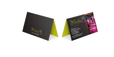 Folded business cards deals